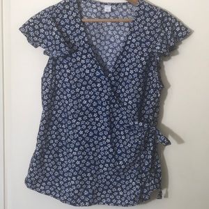 Daisy Linen Tie Top